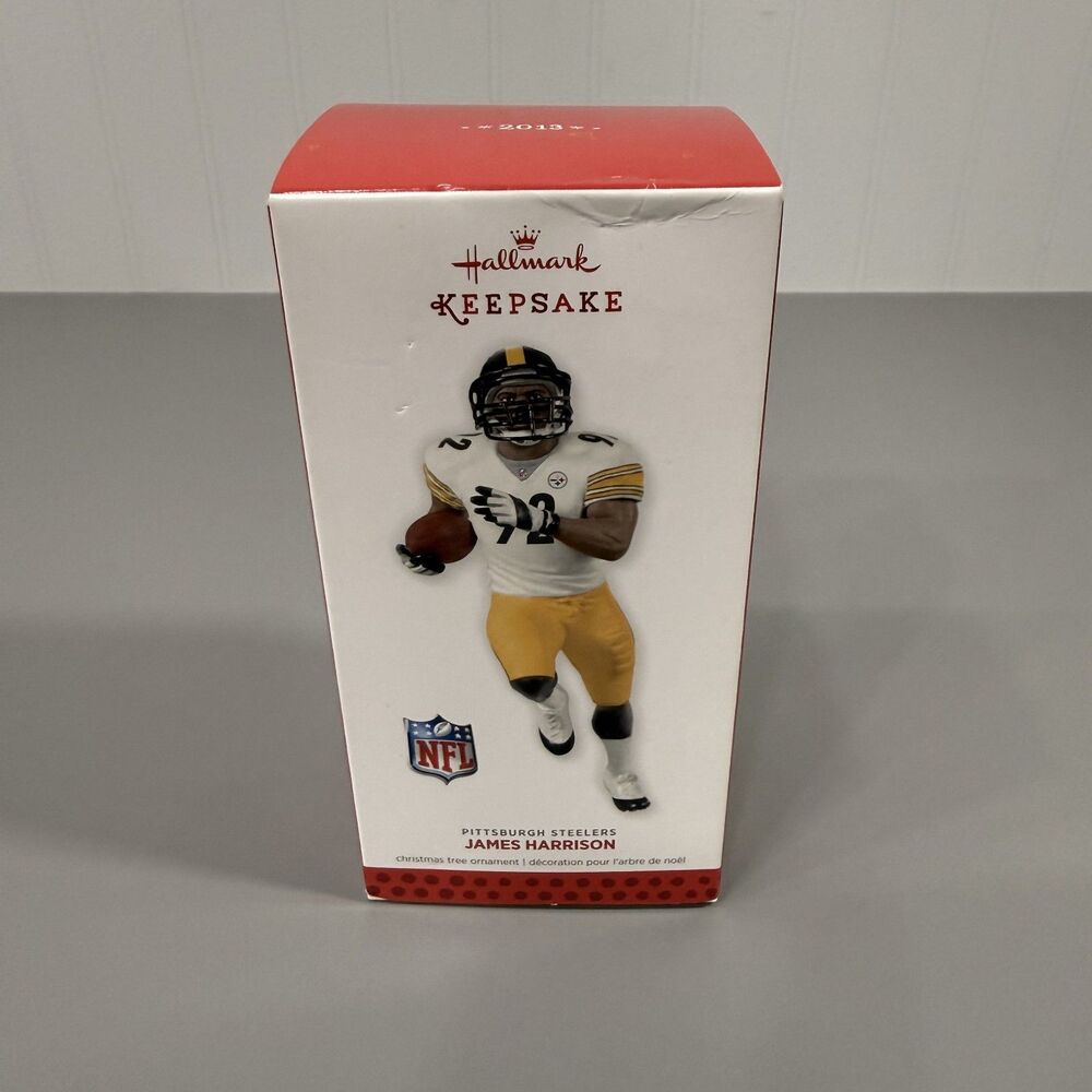 Rare 2013 Hallmark Ornament NFL Legends James Harrison Pittsburgh Steelers
